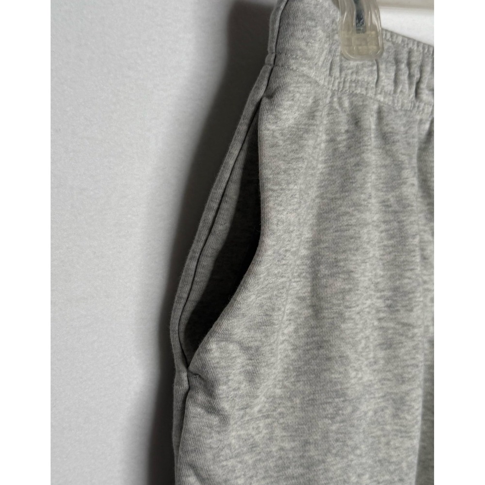 Nike Sportswear Stacked Swoosh Fleece Shorts Gray Athleisure Women's L Lounge - Picture 4 of 10